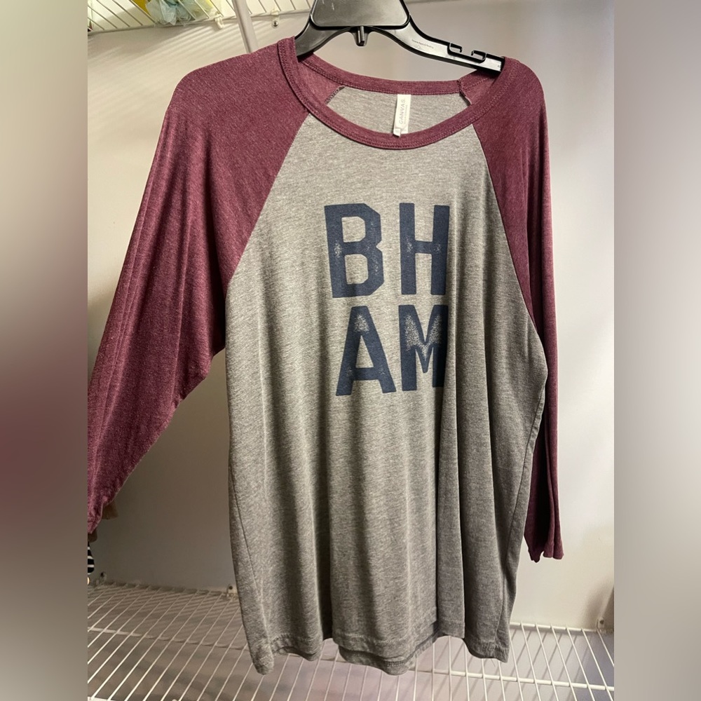 BHAM logo 3/4 sleeve tee